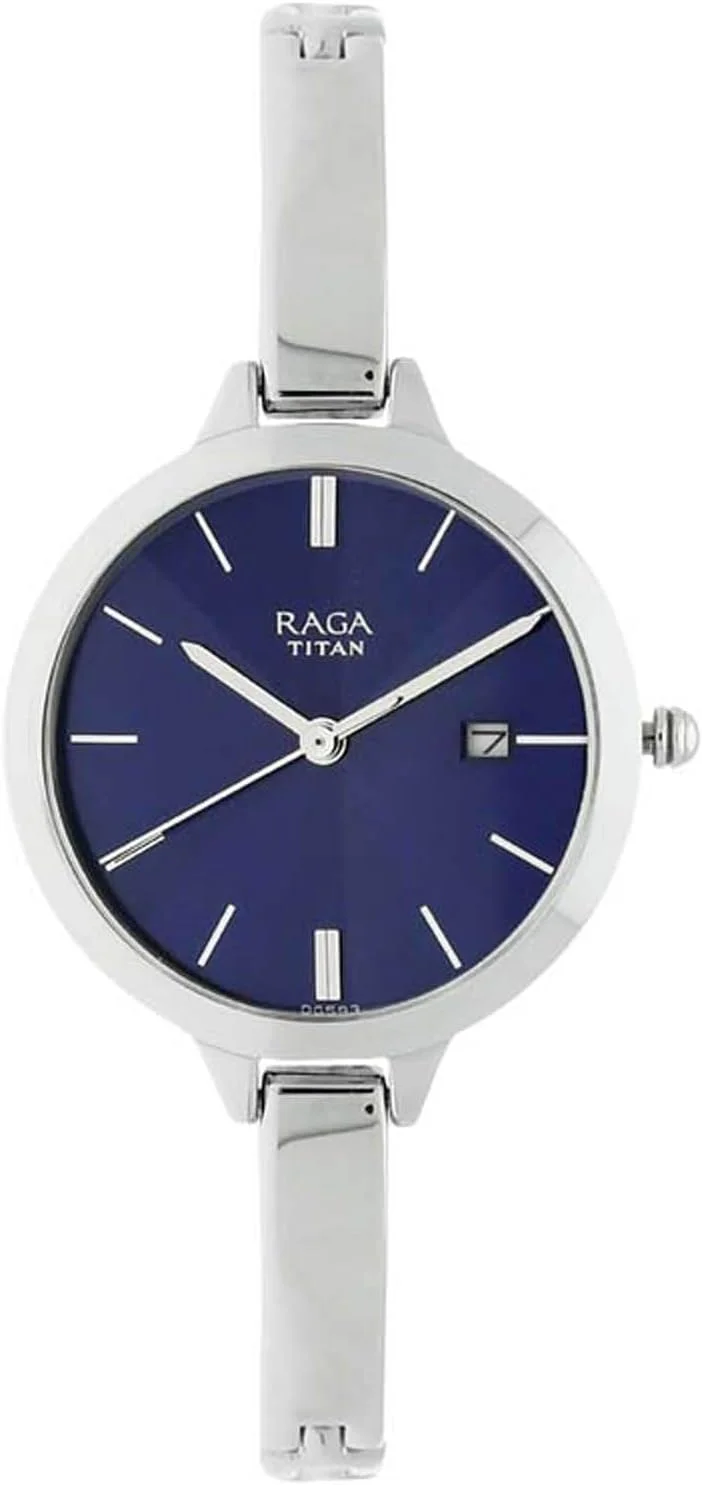 ساعت مچی دستبندی زنانه تایتان راگا ویوا - کوارتز، مقاوم در برابر آب