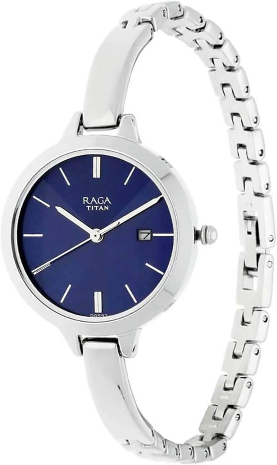 ساعت مچی دستبندی زنانه تایتان راگا ویوا - کوارتز، مقاوم در برابر آب ساعت مچی دستبندی زنانه تایتان راگا ویوا - کوارتز، مقاوم در برابر آب