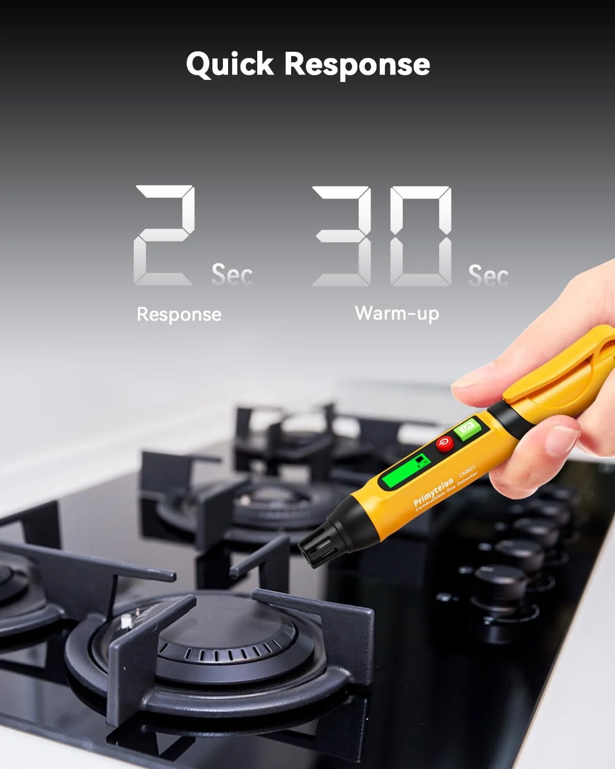 دستگاه تشخیص نشت گاز طبیعی، قلم قابل حمل تشخیص نشت گازهای قابل اشتعال، تست کننده گاز متان، پروپان، اتان، تولوئن، بوتان برای خانه و RV