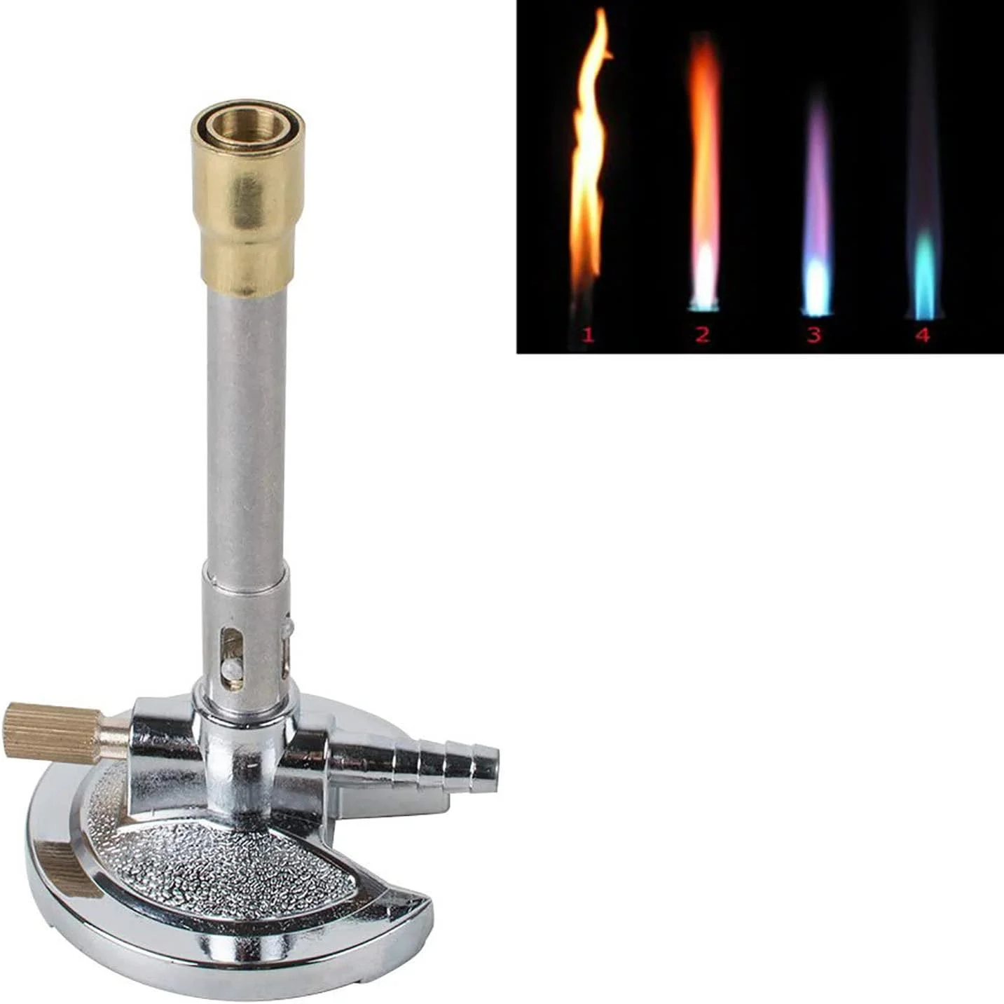 چراغ گازی چراغ بونزن، مشعل گاز طبیعی، برای پروپان مایع، برای ابزار گرمایش آزمایشگاهی، تجهیزات آزمایشگاهی، A