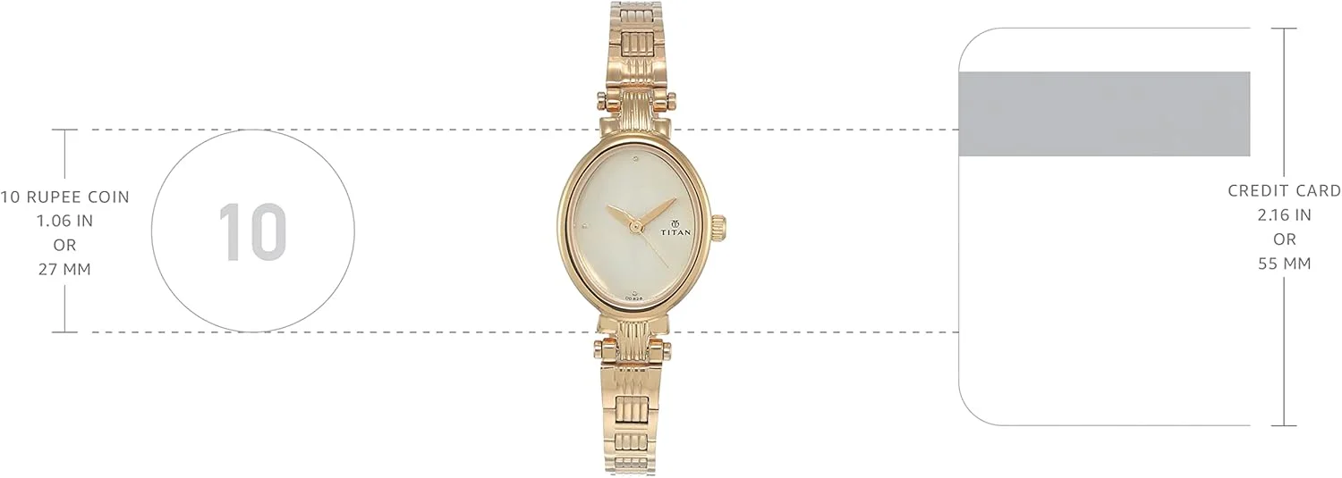 ساعت مچی صفحه شامپاین با بند استیل طلایی ساعت مچی صفحه شامپاین با بند استیل طلایی