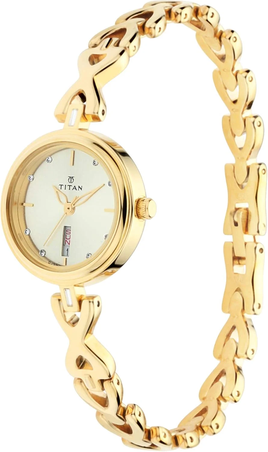 ساعت مچی آنالوگ زنانه تایتان کارishma با صفحه شامپاین-NM2601YM03 / NL2601YM03/NR2601YM03 ساعت مچی آنالوگ زنانه تایتان کارishma با صفحه شامپاین-NM2601YM03 / NL2601YM03/NR2601YM03