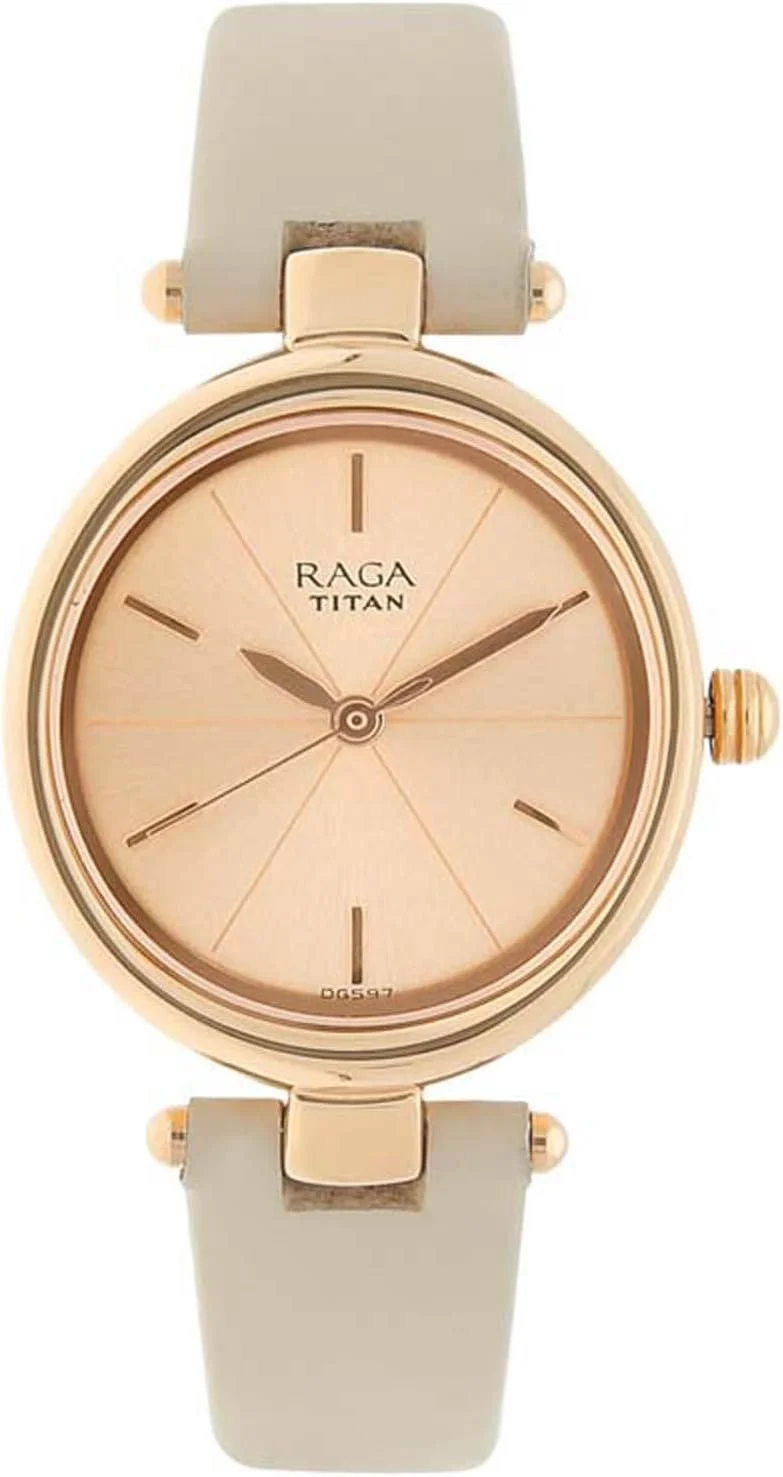 ساعت مچی آنالوگ زنانه تایتان راگا ویوا با صفحه بیضی