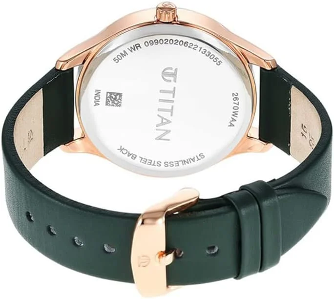 ساعت مچی آنالوگ زنانه تایتان با صفحه سفید - 2670WL05/NR2670WL05 ساعت مچی آنالوگ زنانه تایتان با صفحه سفید - 2670WL05/NR2670WL05