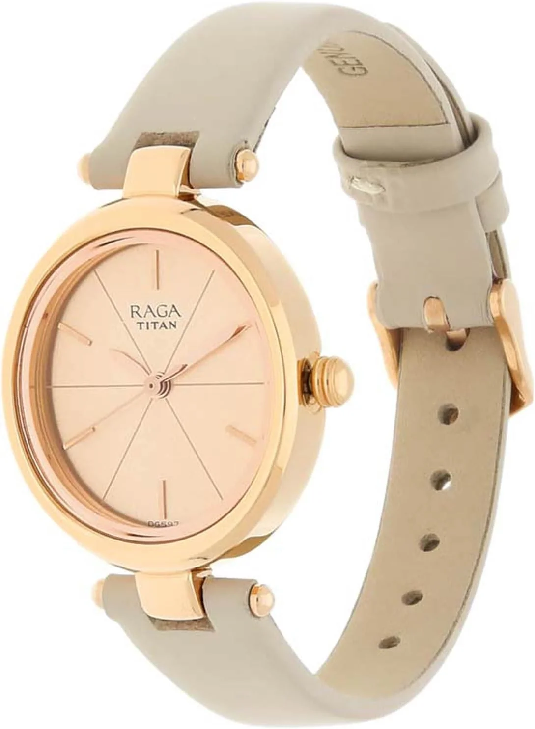ساعت مچی آنالوگ زنانه تایتان راگا ویوا با صفحه بیضی