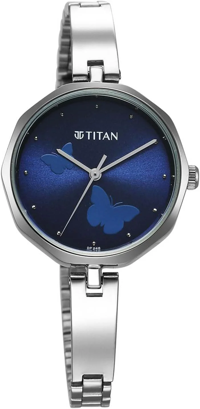 ساعت مچی عقربه‌ای زنانه تایتان با صفحه خاکستری