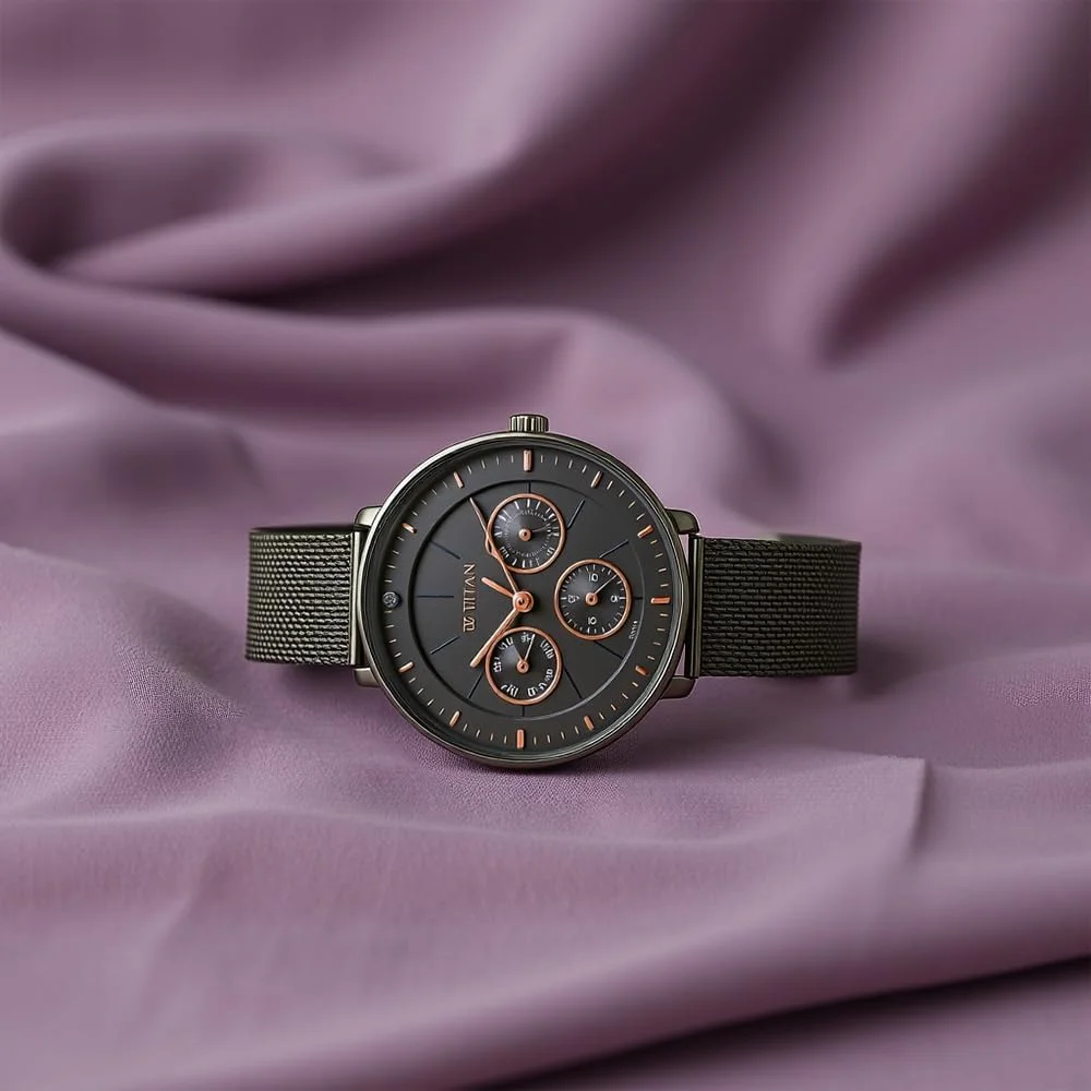 ساعت مچی آنالوگ گرد زنانه تایتان نئو