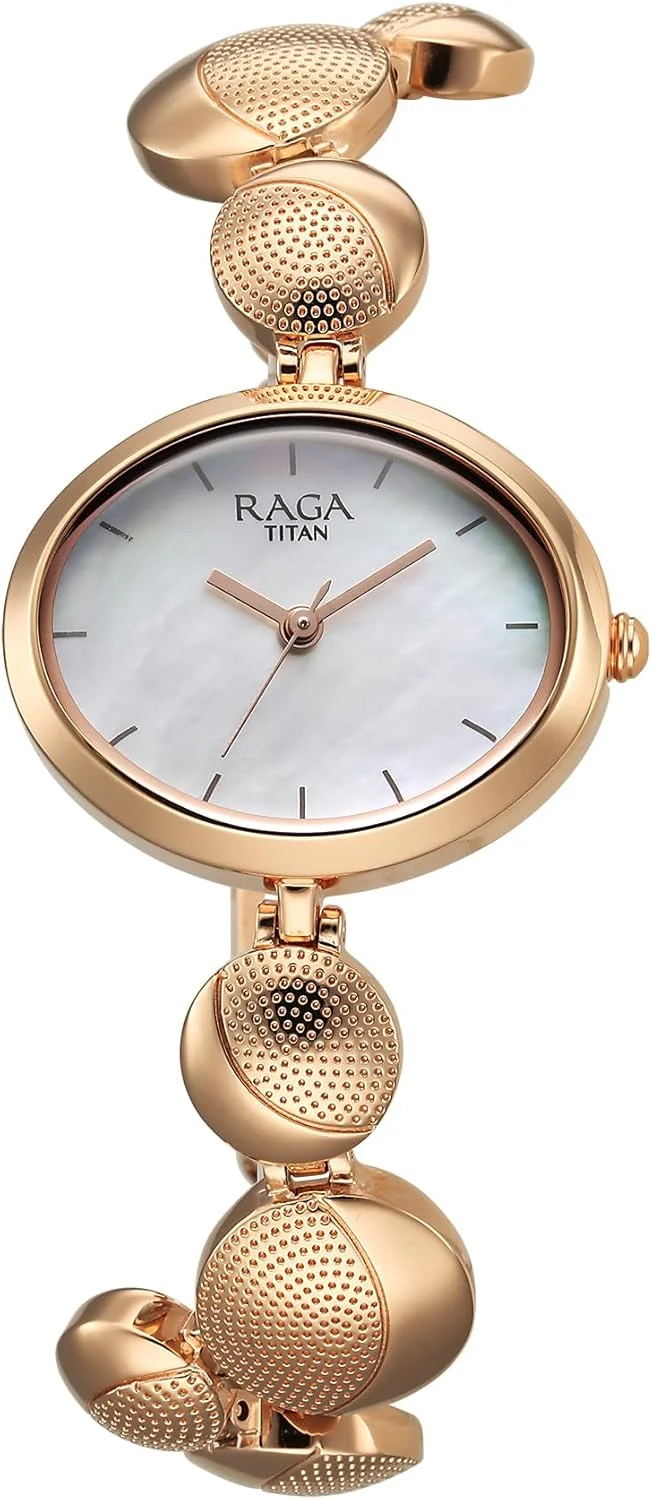 ساعت مچی آنالوگ زنانه تایتان با صفحه چند رنگ مدل 2721WM01F