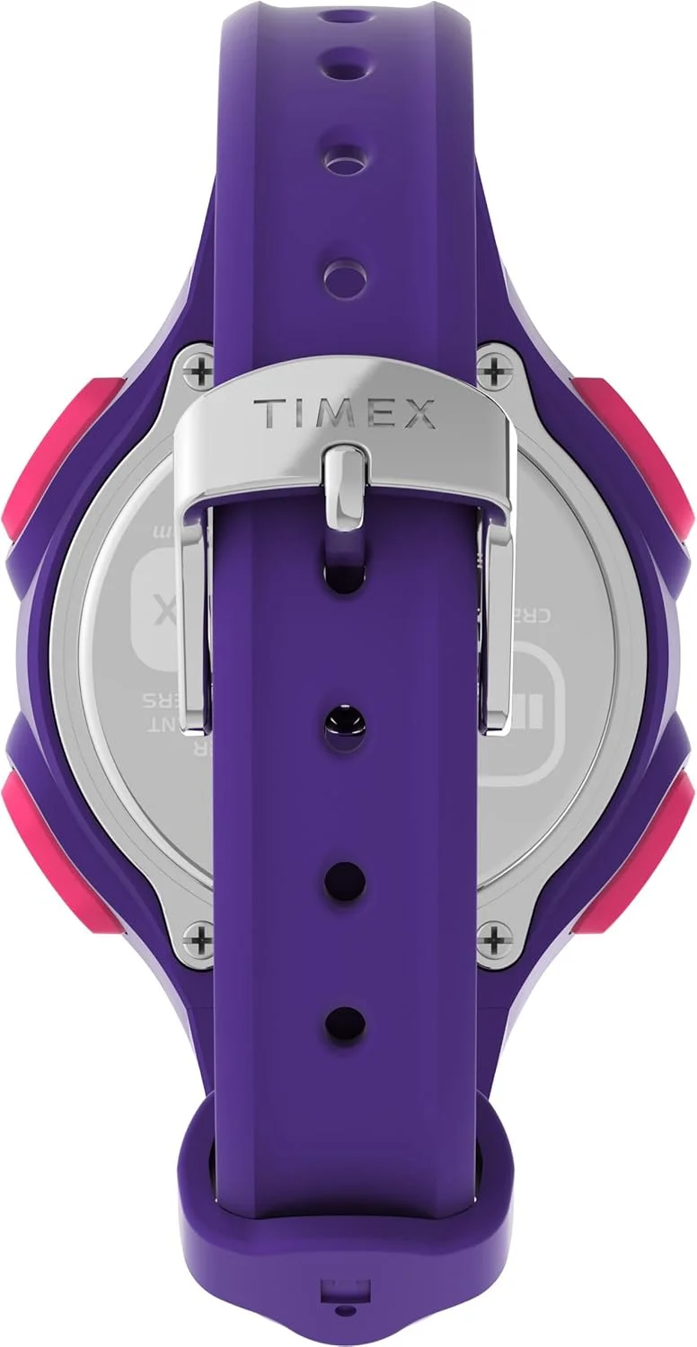 ساعت مچی زنانه تایمکس Ironman Essential 30 با قطر 34 میلی متر - بند آبی، صفحه دیجیتال، قاب آبی