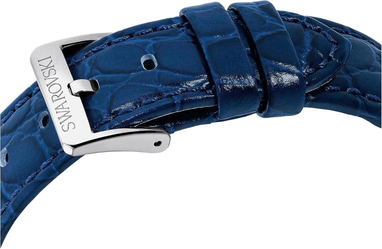 ساعت سواچ اکتی مون، ساخت سوئیس، ماه، بند چرمی، آبی، پرداخت آبی، آبی، تک سایز، ساعت اکتی مون