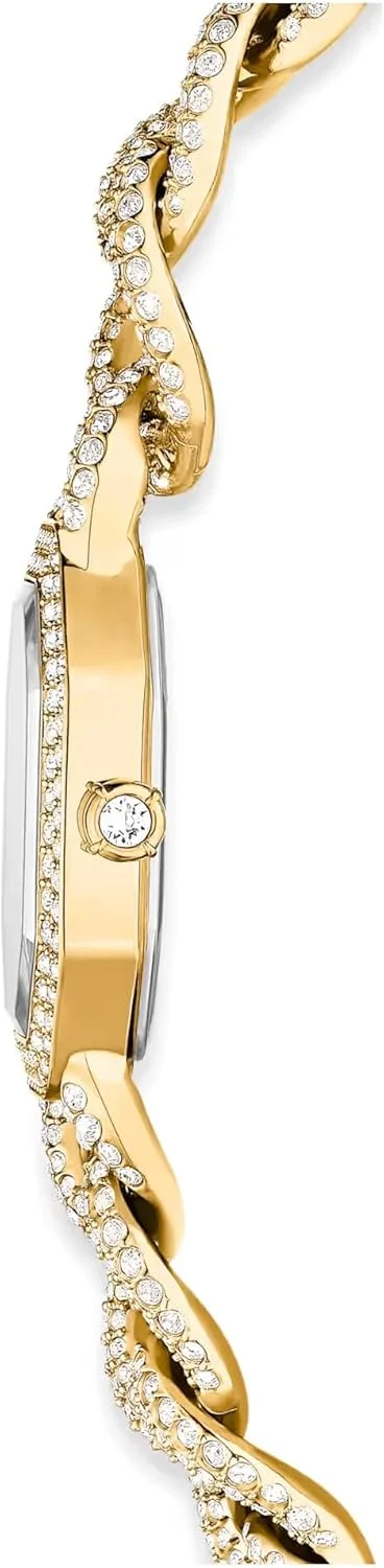 ساعت زنجیری Dextera سواروسکی ساخت سوئیس، دستبند کریستالی، رنگ طلایی، پرداخت طلایی 5668854 ساعت زنجیری Dextera سواروسکی ساخت سوئیس، دستبند کریستالی، رنگ طلایی، پرداخت طلایی 5668854