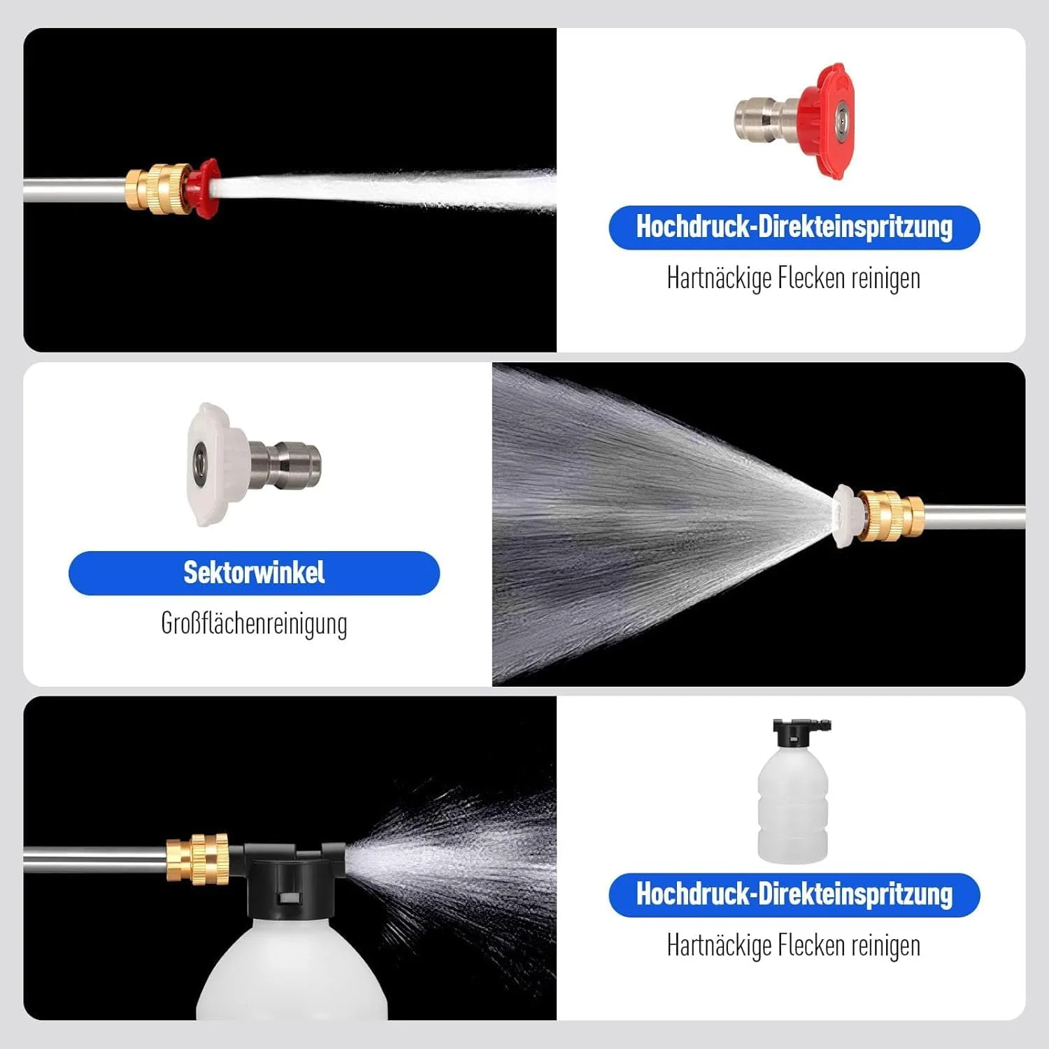 تفنگ کارواش فشار قوی 48 ولت/3 پین - دستگاه کارواش ماشین - تفنگ کارواش برقی بی سیم قابل حمل با فشار آب بالا، مورد استفاده برای تمیز کردن کف کارواش ها و آبیاری باغ