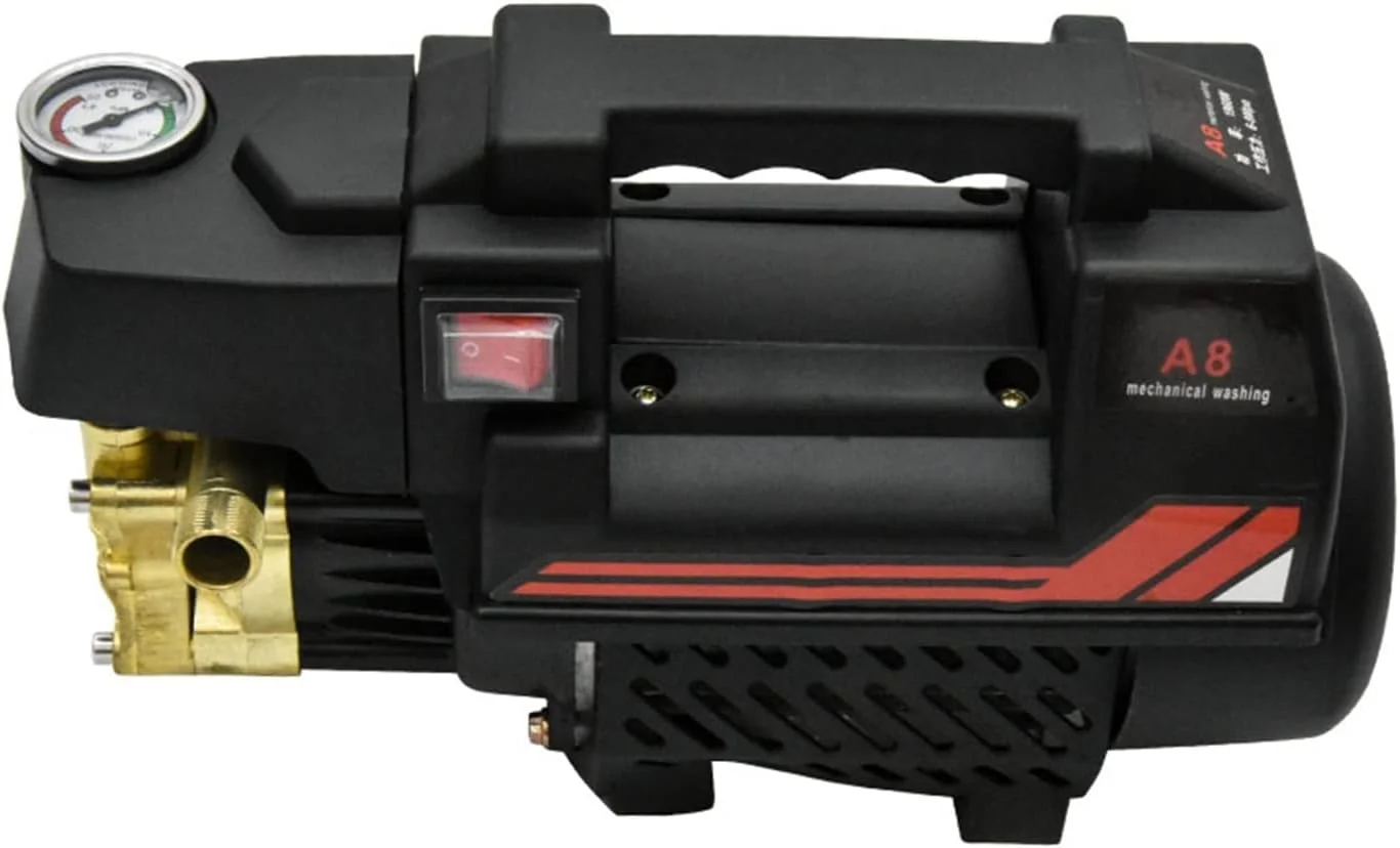 دستگاه رول بستنی حنظله مدل A8، دستگاه کارواش، کارواش خانگی پرفشار، تفنگی آب و فوم، دستگاه شستشوی قابل حمل، پمپ 1800 وات