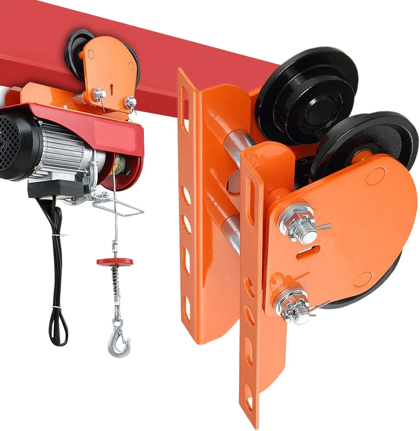 چرخ دستی تیرآهن برقی - جرثقیل کوچک با عرض قابل تنظیم، چرخ دستی دستی بالابر برقی چند منظوره برای کارگاه، صنعت، ساخت و ساز، کارخانه، انبار، گاراژ، مونتاژ چرخ دستی تیرآهن برقی - جرثقیل کوچک با عرض قابل تنظیم، چرخ دستی دستی بالابر برقی چند منظوره برای کارگاه، صنعت، ساخت و ساز، کارخانه، انبار، گاراژ، مونتاژ