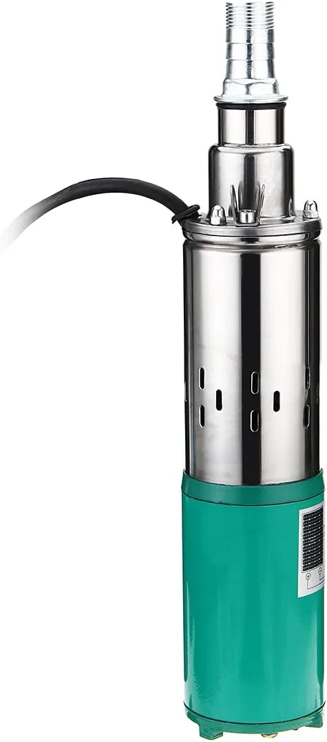 پمپ شناور DC مدل AJWYSOI 260W برای چاه های عمیق، پمپ آب DC با انرژی خورشیدی جایگزین برای آبیاری باغ