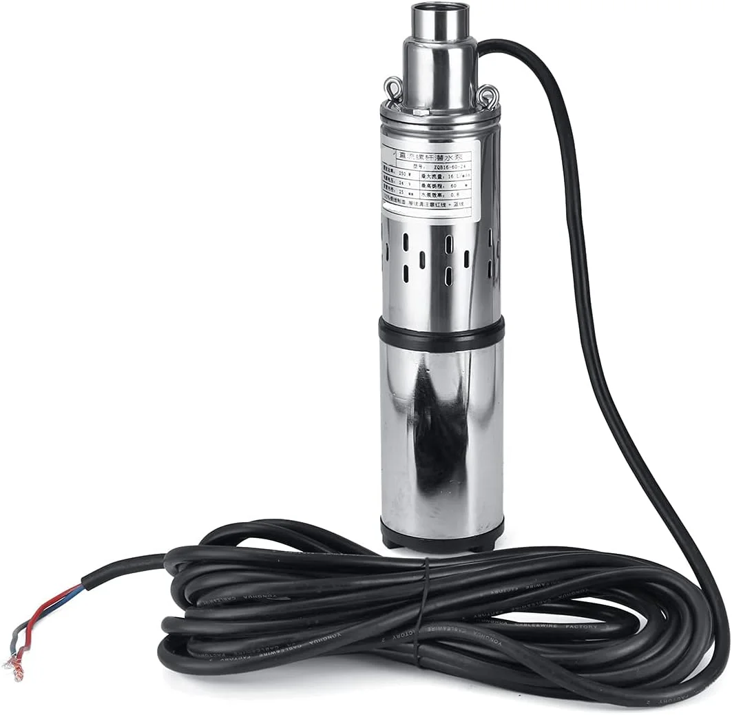 پمپ آب خورشیدی چاه عمیق AJWYSOI 280W، پمپ شناور، آبیاری کشاورزی خانگی، پمپ آب خورشیدی استیل ضد زنگ