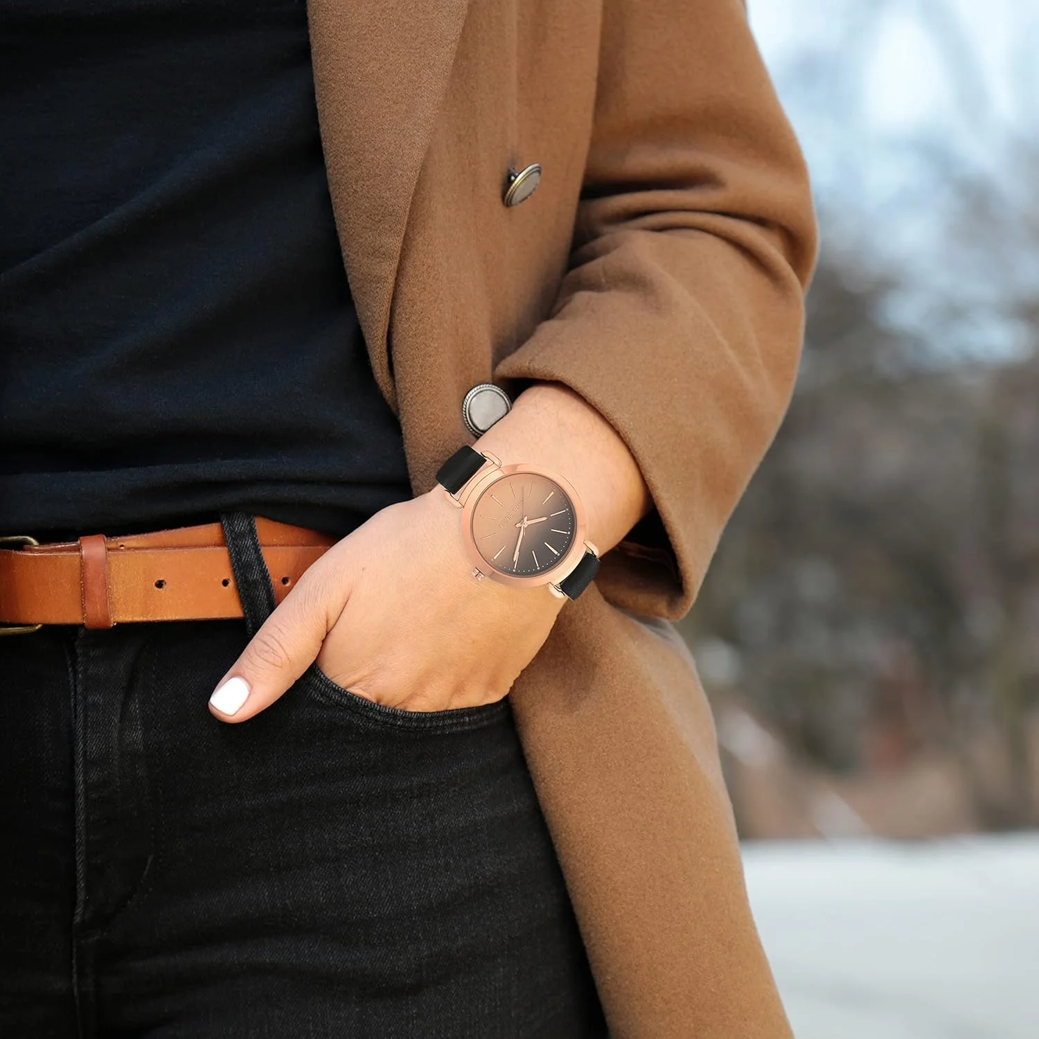 ساعت مچی بند دار زنانه ناین وست، NW/2288