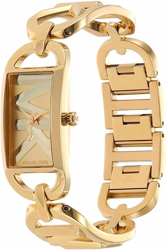 ساعت مچی زنانه مایکل کورس مدل امپایر با سه عقربه و بدنه استیل طلایی رنگ. کد محصول MK7406 ساعت مچی زنانه مایکل کورس مدل امپایر با سه عقربه و بدنه استیل طلایی رنگ. کد محصول MK7406