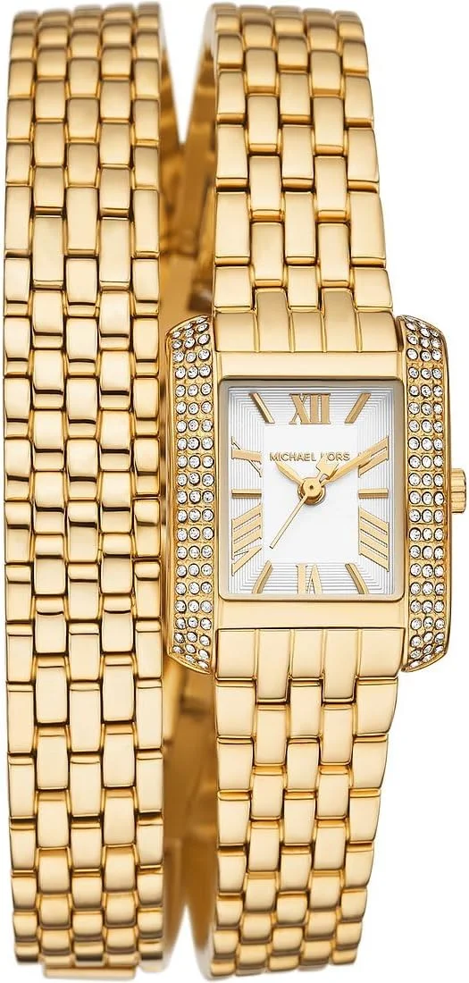ساعت مچی زنانه مایکل کورس مدل MK4833 Emery با بند استیل، سایز 29 میلی متر، سفید/طلایی
