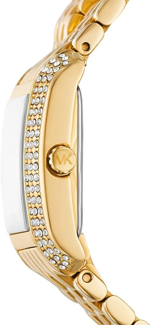 ساعت مچی زنانه مایکل کورس مدل MK4833 Emery با بند استیل، سایز 29 میلی متر، سفید/طلایی