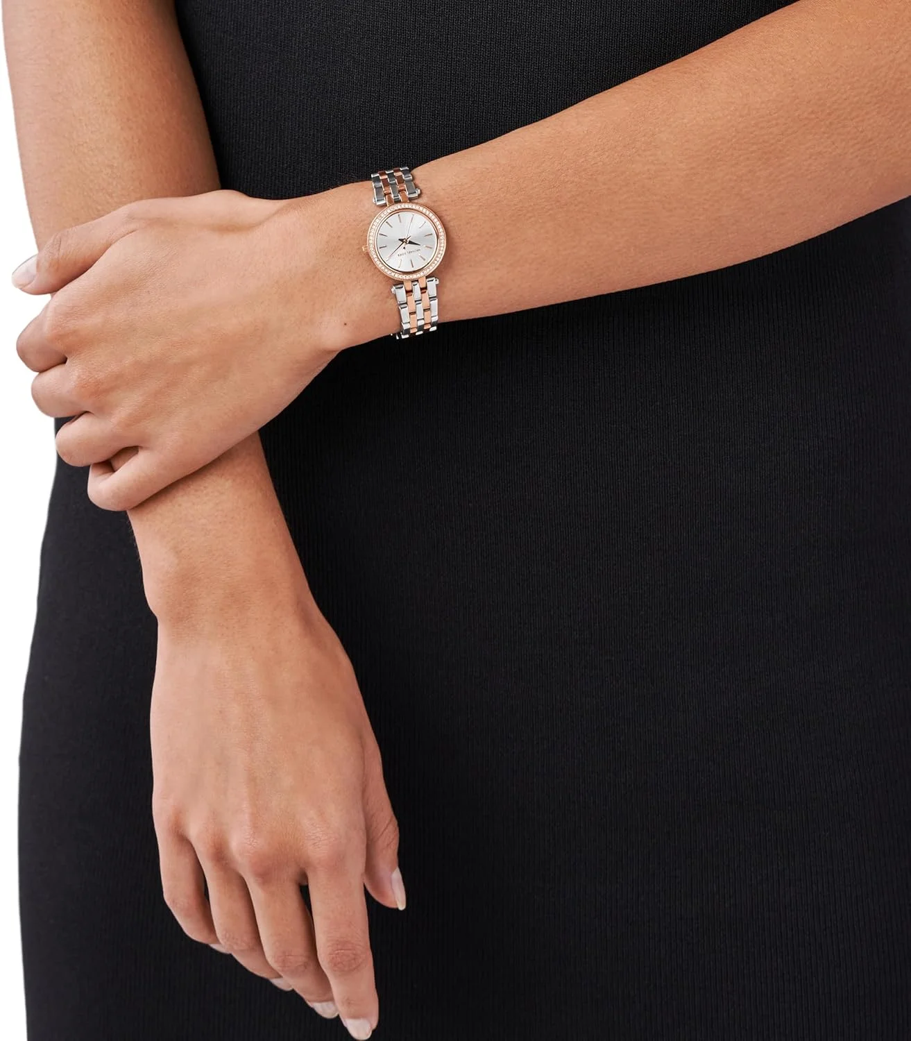 ساعت مچی زنانه مایکل کورس مدل Darci دو رنگ کوچک ساعت مچی زنانه مایکل کورس مدل Darci دو رنگ کوچک