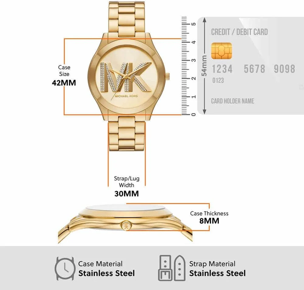 ساعت مچی زنانه مایکل کورس مدل Slim Runway MK4732 ساعت مچی زنانه مایکل کورس مدل Slim Runway MK4732