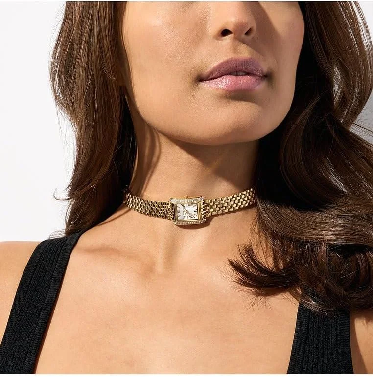 ساعت مچی زنانه مایکل کورس مدل MK4833 Emery با بند استیل، سایز 29 میلی متر، سفید/طلایی