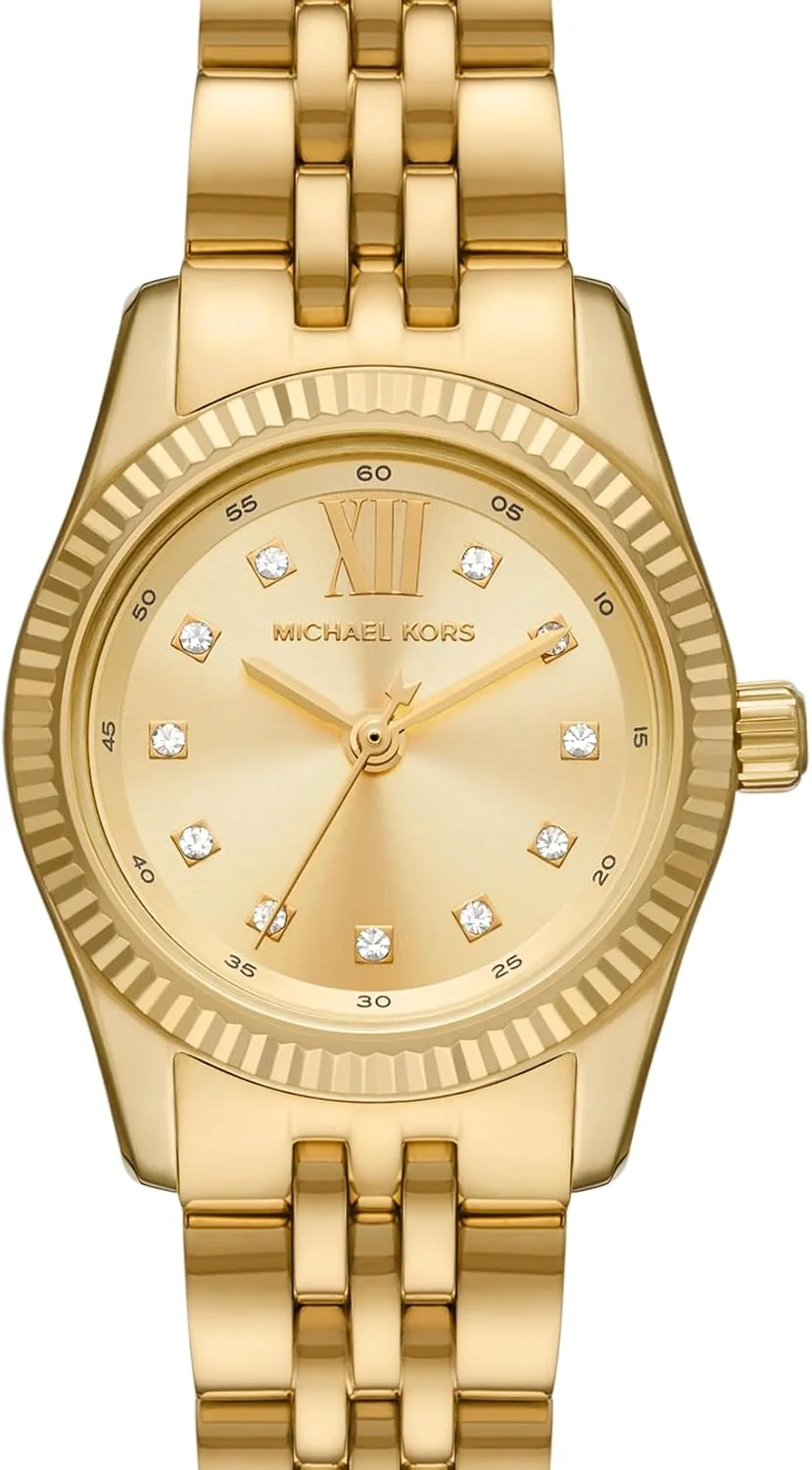 ساعت مچی زنانه مایکل کورس Lexington با بند استیل ضد زنگ طلایی (مدل: MK4741)، طلایی، تک سایز، ساعت ساعت مچی زنانه مایکل کورس Lexington با بند استیل ضد زنگ طلایی (مدل: MK4741)، طلایی، تک سایز، ساعت