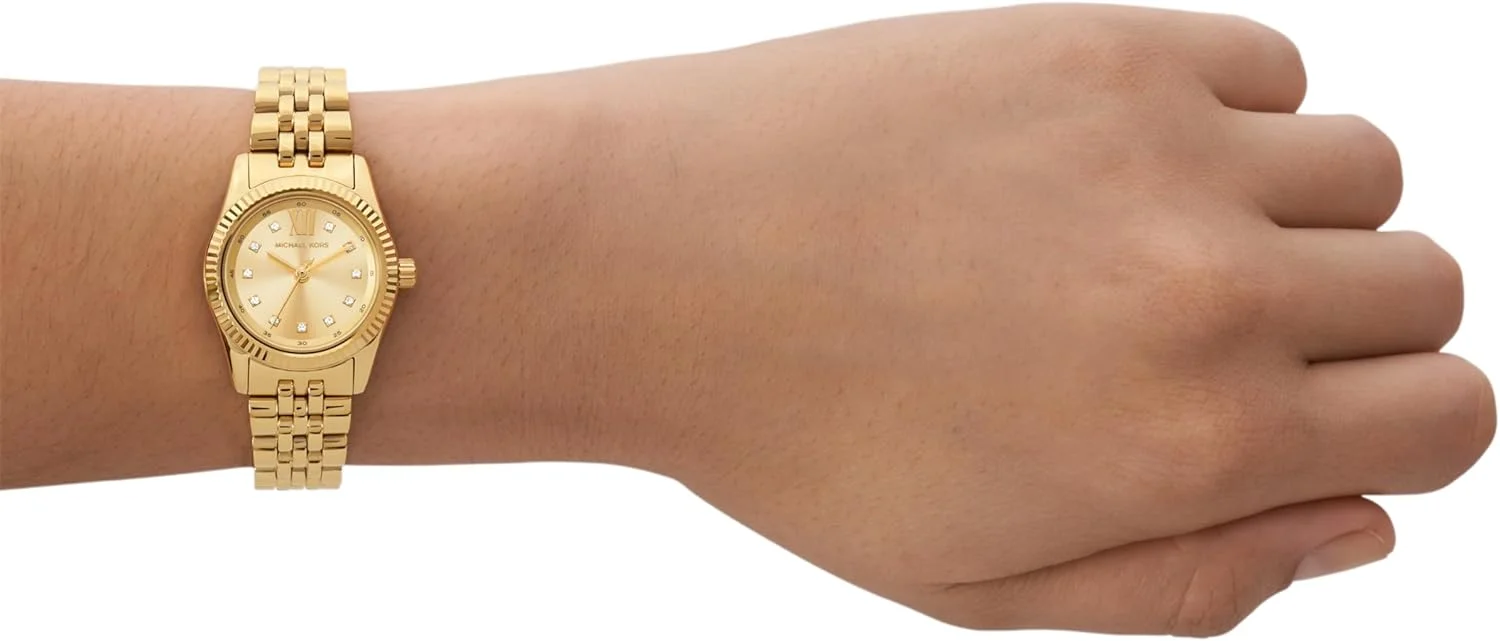 ساعت مچی زنانه مایکل کورس Lexington با بند استیل ضد زنگ طلایی (مدل: MK4741)، طلایی، تک سایز، ساعت ساعت مچی زنانه مایکل کورس Lexington با بند استیل ضد زنگ طلایی (مدل: MK4741)، طلایی، تک سایز، ساعت