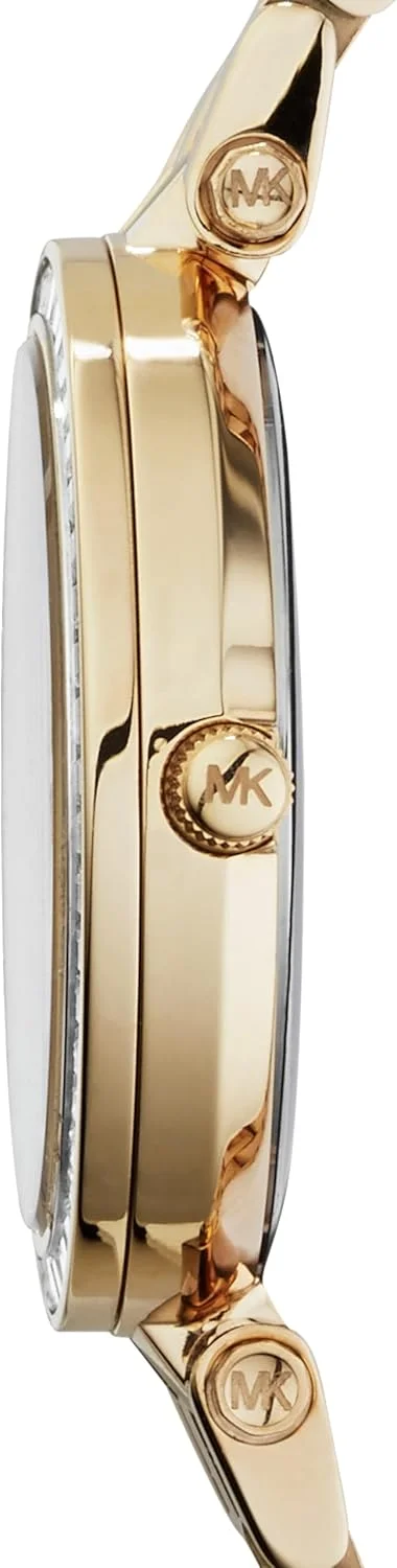 ساعت مچی زنانه مایکل کورس مدل Mini Darci - عقربه ای بند استیل ضد زنگ - Mk3365، طلایی