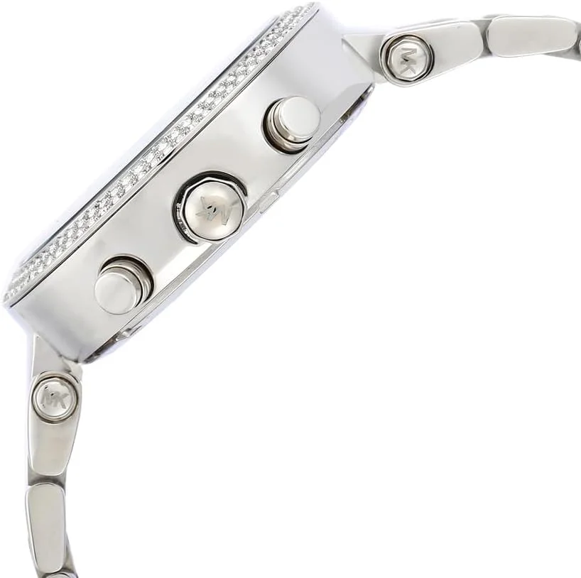 ساعت استیل مایکل کورس پارکر با تزیینات براق ساعت استیل مایکل کورس پارکر با تزیینات براق