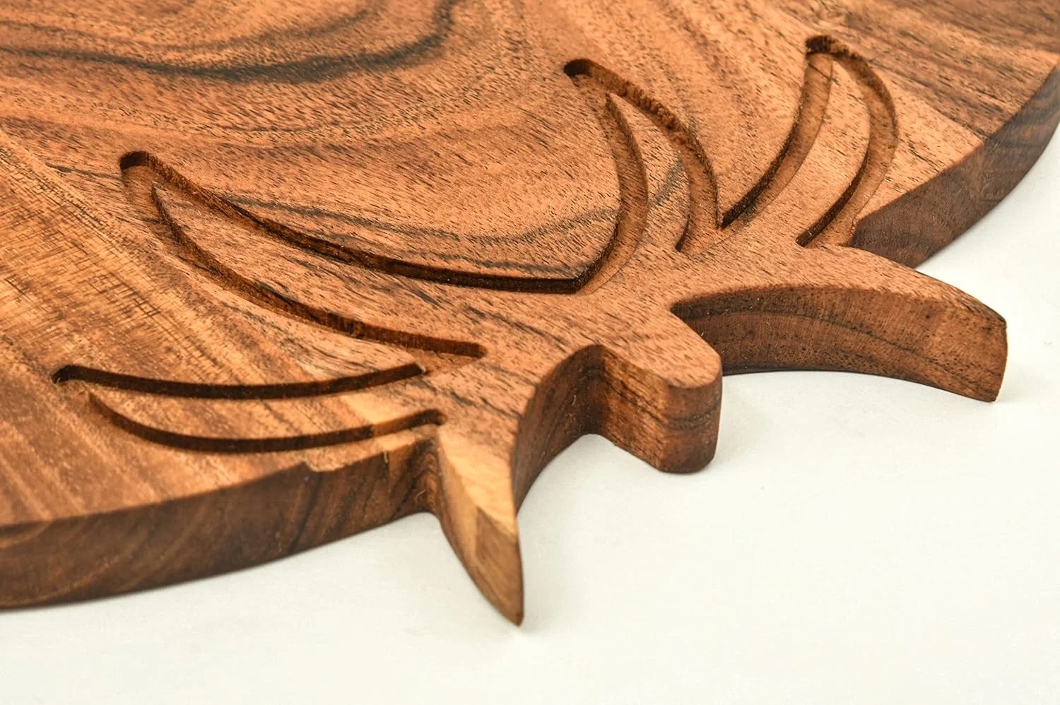 تخته برش چوبی طرح گوجه فرنگی وودلری برای آشپزخانه، تخته سرو، سینی سرو چوبی برای پنیر، تخته خرد کن تزئینی (تخته گوجه فرنگی، 28 سانتی متر طول × 25 سانتی متر عرض)