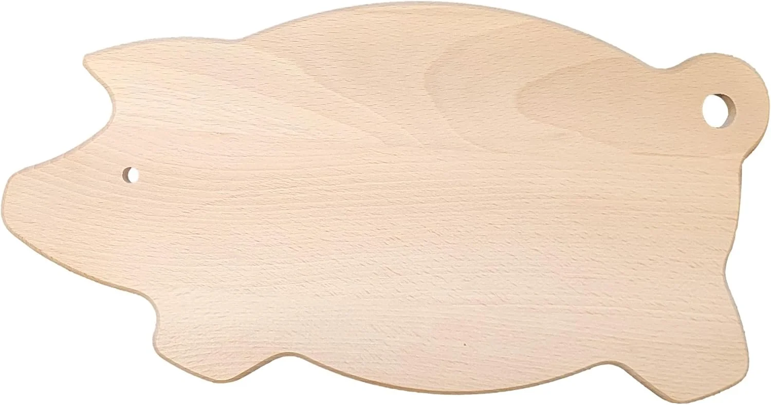 تخته برش چوبی طرح خوک مناسب سرو تنقلات یا دکور آشپزخانه تخته برش چوبی طرح خوک مناسب سرو تنقلات یا دکور آشپزخانه