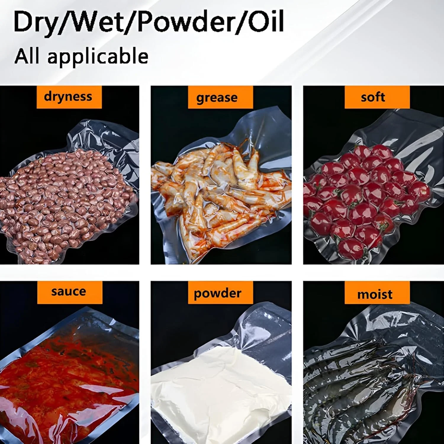 دستگاه وکیوم سیلر اتوماتیک، دستگاه بسته بندی مواد غذایی تازه برای آشپزخانه منزل، مناسب برای گوشت تازه، سوپ، سس و ماریناد دستگاه وکیوم سیلر اتوماتیک، دستگاه بسته بندی مواد غذایی تازه برای آشپزخانه منزل، مناسب برای گوشت تازه، سوپ، سس و ماریناد