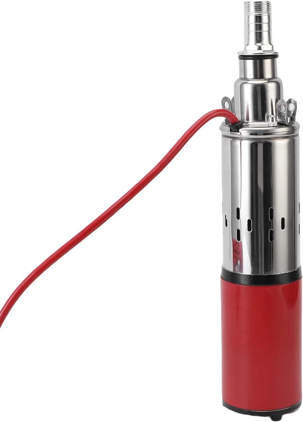 پمپ شناور چاه عمیق Asixxsix، پمپ آب خورشیدی شناور چاه عمیق با نرخ جریان 6.6GPM، ارتفاع 60 متری، خروجی 1 اینچی، 340 وات، برای مصارف صنعتی، آبیاری و خانگی