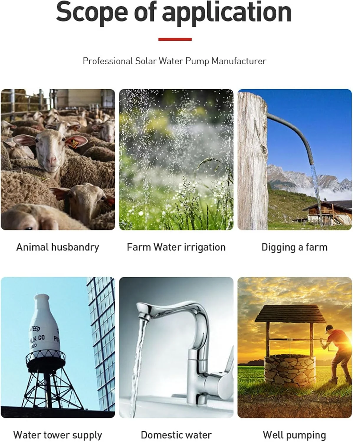 پمپ شناور چاه عمیق خورشیدی 12 ولت 220 وات Asixxsix، کیت پمپ چاه عمیق استیل ضد زنگ با ارتفاع 30 متر با سیم برق 10 متری برای آبیاری مزارع، تامین آب برج، آب خانگی