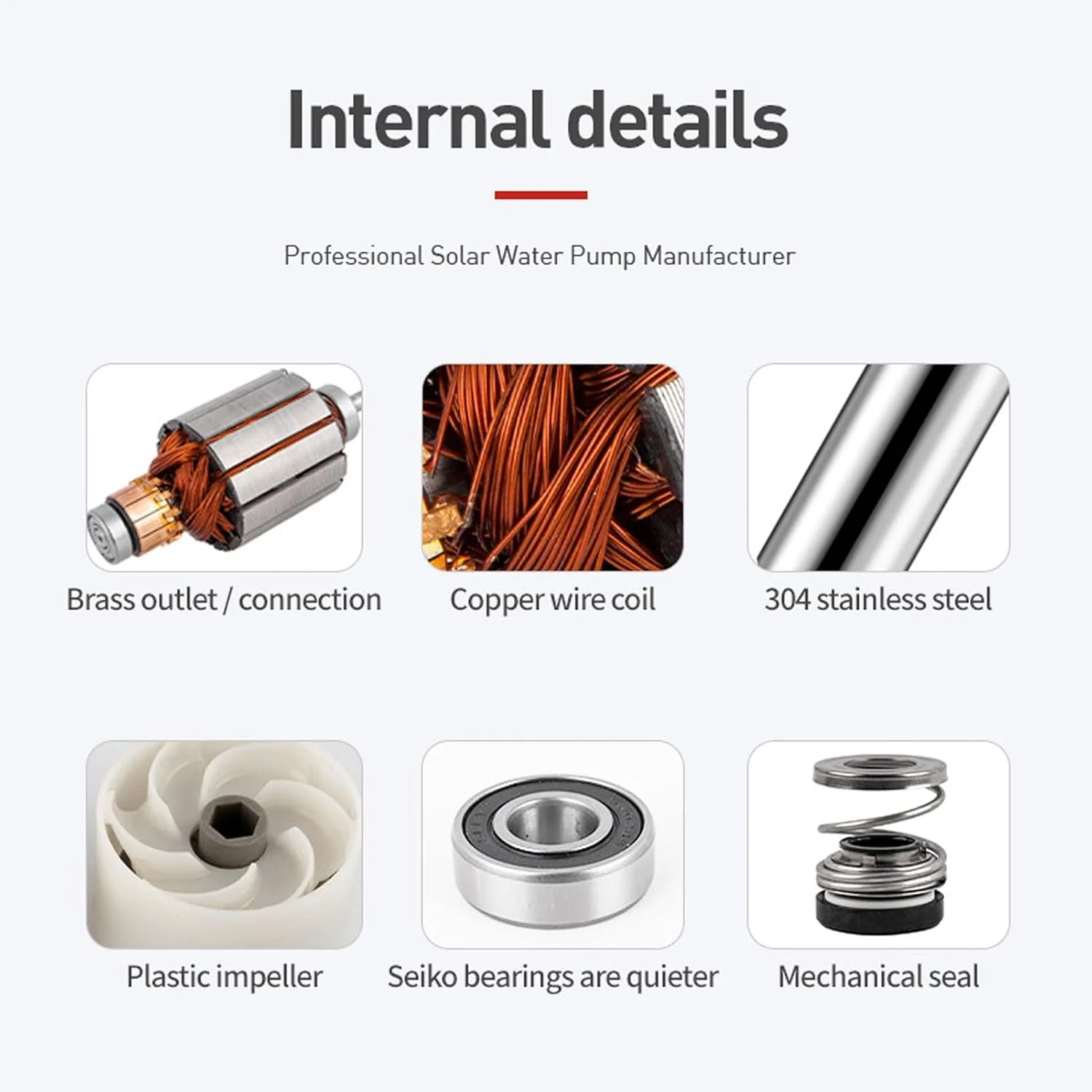 پمپ شناور چاه عمیق خورشیدی 12 ولت 220 وات Asixxsix، کیت پمپ چاه عمیق استیل ضد زنگ با ارتفاع 30 متر با سیم برق 10 متری برای آبیاری مزارع، تامین آب برج، آب خانگی