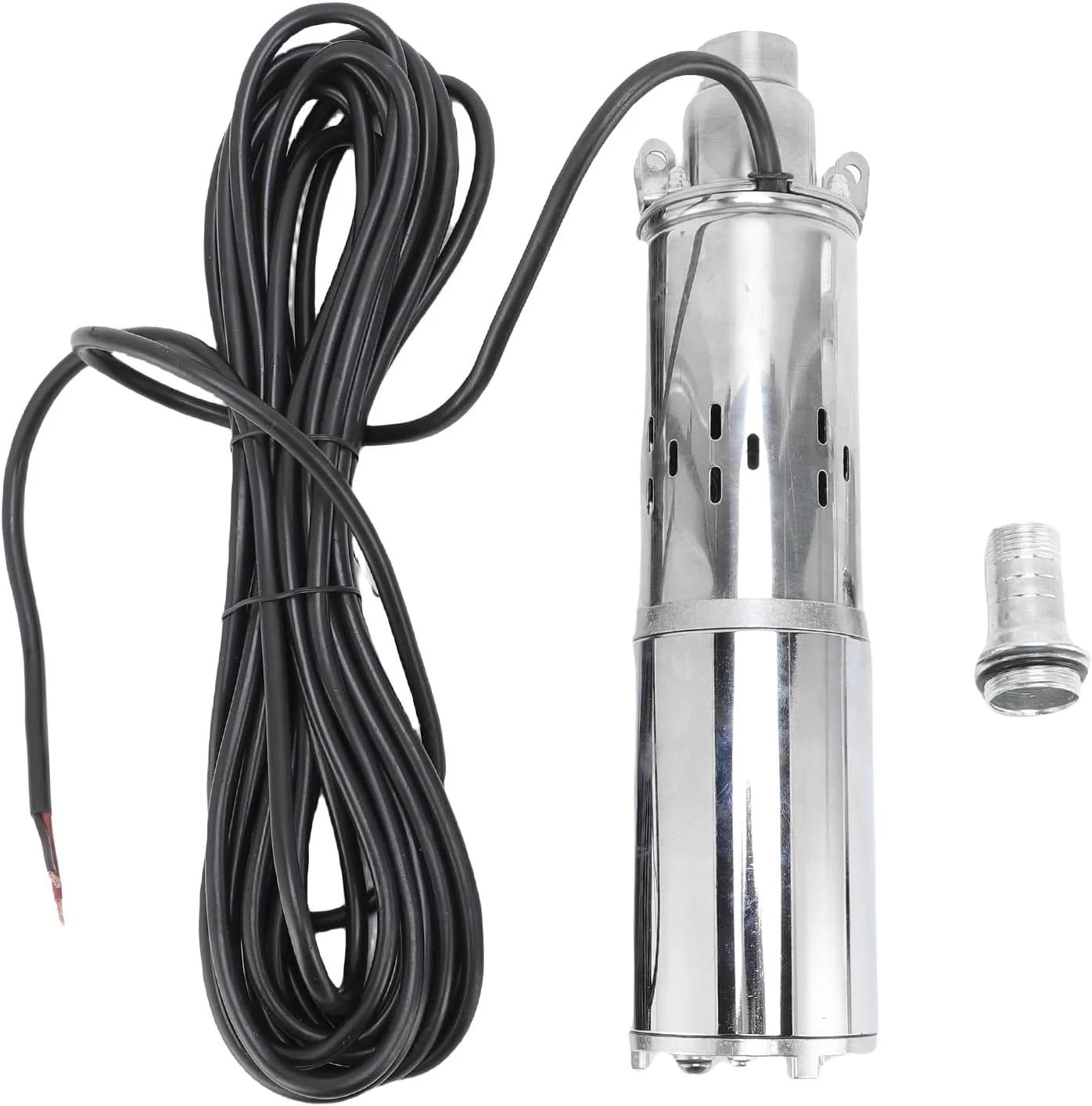 پمپ شناور چاه عمیق Asixxsix، پمپ چاه شناور خورشیدی 220 وات استیل ضد زنگ، 5.4GPM هد 98FT، پمپ های آب خورشیدی با نصب آسان برای مصارف صنعتی، آبیاری و خانگی