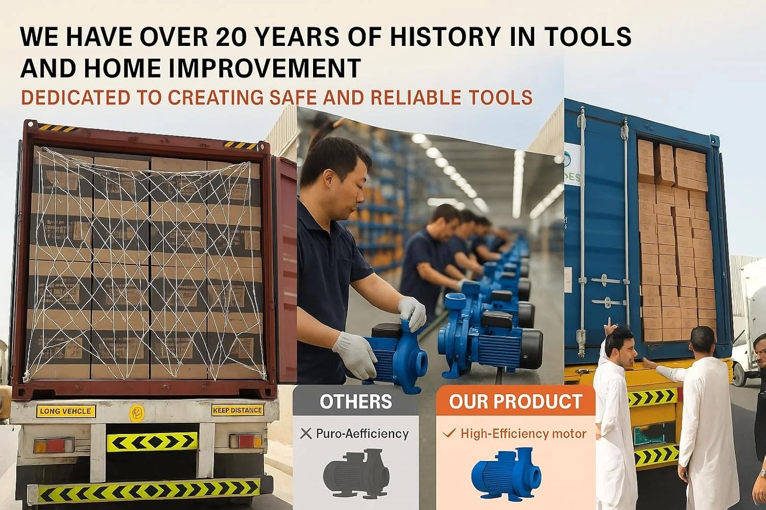 SUNRISE Centrifugal Water Pump, 1HP 750W Copper Motor with Brass Impeller, 1" Inlet/Outlet, IP44 Rated, for Garden Irrigation, Clean Water Transfer and Home Pressure Boosting (1HP – 1" Inlet)