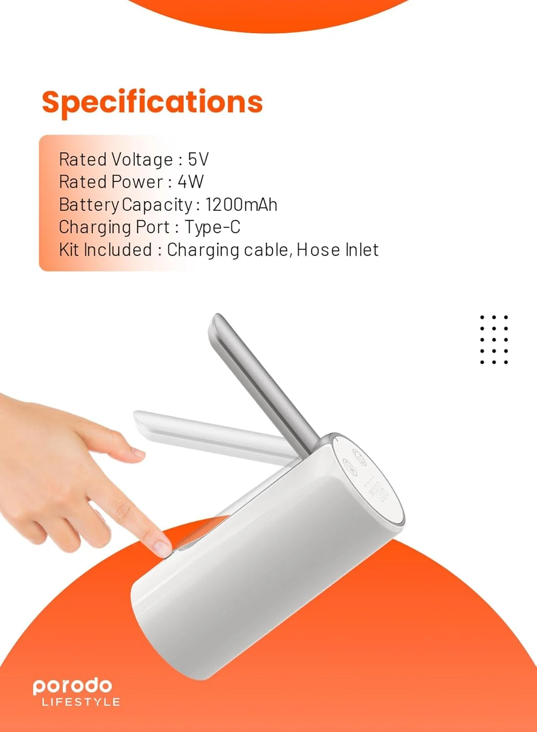 پمپ آب قابل حمل Porodo Lifestyle با نمایشگر دیجیتال و کنترل لمسی، باتری قابل شارژ، نمایشگر دیجیتال، دهانه بازشو با یک کلیک، سازگاری جهانی با بطری، نوشیدنی اتوماتیک قابل شارژ USB پمپ آب قابل حمل Porodo Lifestyle با نمایشگر دیجیتال و کنترل لمسی، باتری قابل شارژ، نمایشگر دیجیتال، دهانه بازشو با یک کلیک، سازگاری جهانی با بطری، نوشیدنی اتوماتیک قابل شارژ USB