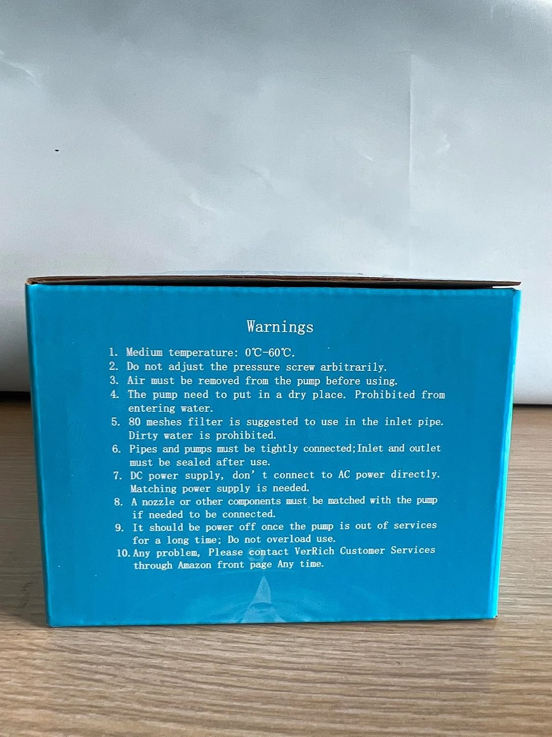 پمپ دیافراگمی آب 12 ولت VerRich، پمپ آب 70 وات 6 لیتر در دقیقه 0.9MPA 131 PSI برای شیر آب و باغبانی (اتصال G1/2 اینچ 20 میلی متر)