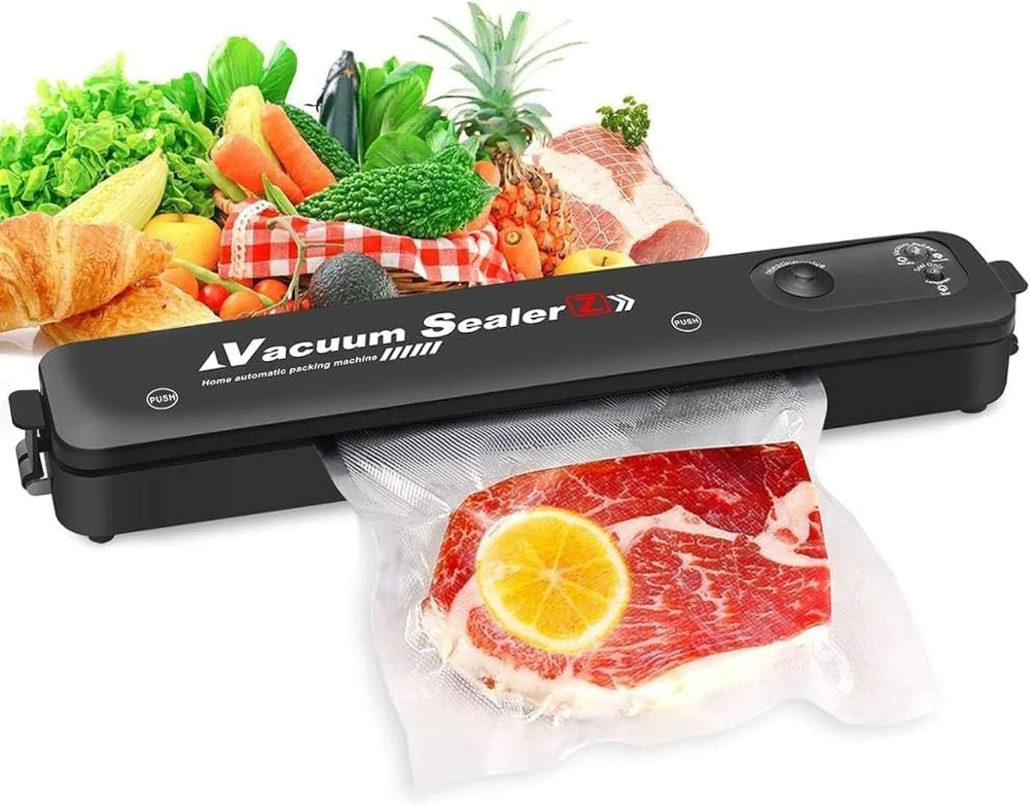 NEW Vacuum Sealer Machine 2023 Upgraded Automatic Food with 20 Sealing Bags Air System for Preservation Storage Saver Easy to Clean