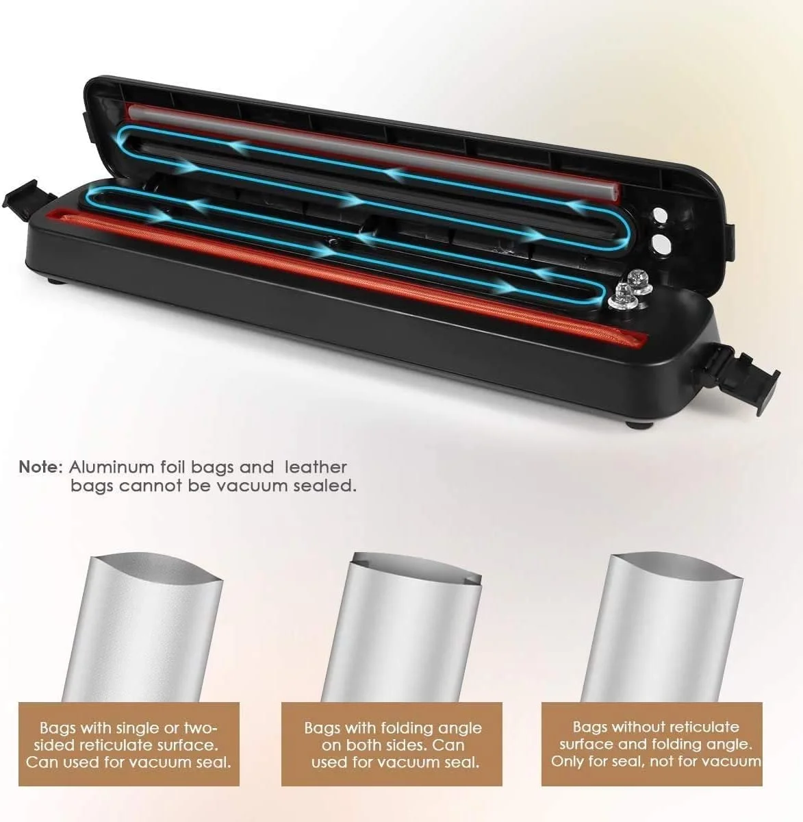 New Vacuum Sealer Machine 2020 Upgraded Automatic Food with 20 Sealing Bags Air System for Preservation Storage Saver Easy to Clean New Vacuum Sealer Machine 2020 Upgraded Automatic Food with 20 Sealing Bags Air System for Preservation Storage Saver Easy to Clean