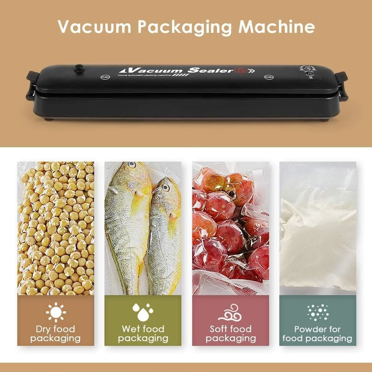 NEW Vacuum Sealer Machine 2023 Upgraded Automatic Food with 20 Sealing Bags Air System for Preservation Storage Saver Easy to Clean NEW Vacuum Sealer Machine 2023 Upgraded Automatic Food with 20 Sealing Bags Air System for Preservation Storage Saver Easy to Clean