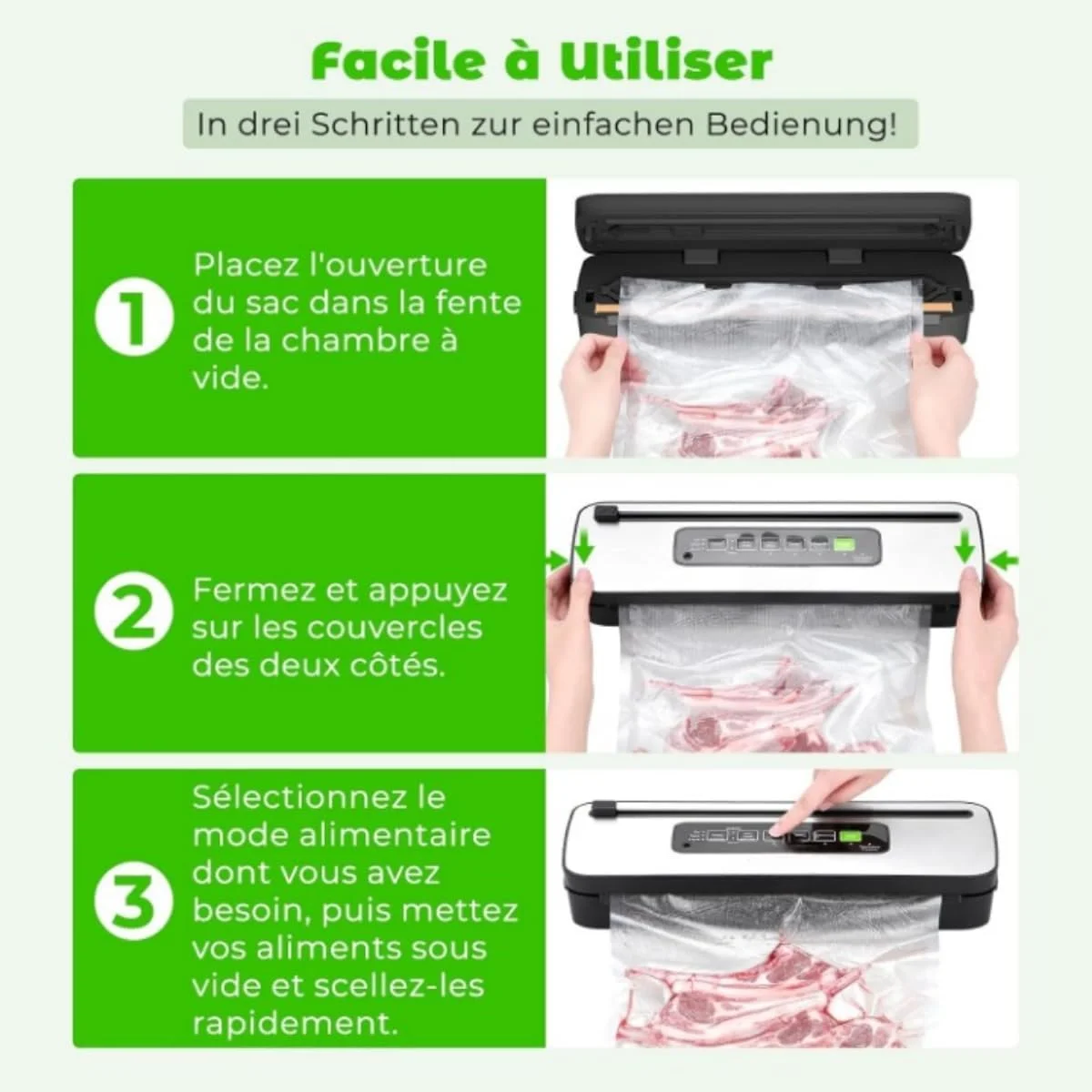 دستگاه وکیوم سیلر برای نگهداری مواد غذایی/سیستم سیل وکیوم Sous Vide اینکبرد INK-VS05 به همراه کیسه ها و لوازم جانبی دستگاه وکیوم سیلر برای نگهداری مواد غذایی/سیستم سیل وکیوم Sous Vide اینکبرد INK-VS05 به همراه کیسه ها و لوازم جانبی
