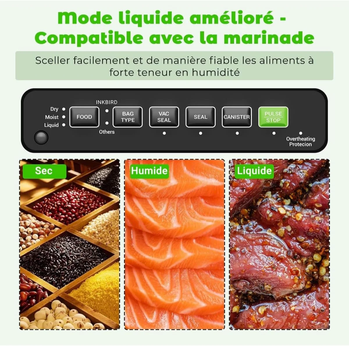 دستگاه وکیوم سیلر برای نگهداری مواد غذایی/سیستم سیل وکیوم Sous Vide اینکبرد INK-VS05 به همراه کیسه ها و لوازم جانبی دستگاه وکیوم سیلر برای نگهداری مواد غذایی/سیستم سیل وکیوم Sous Vide اینکبرد INK-VS05 به همراه کیسه ها و لوازم جانبی