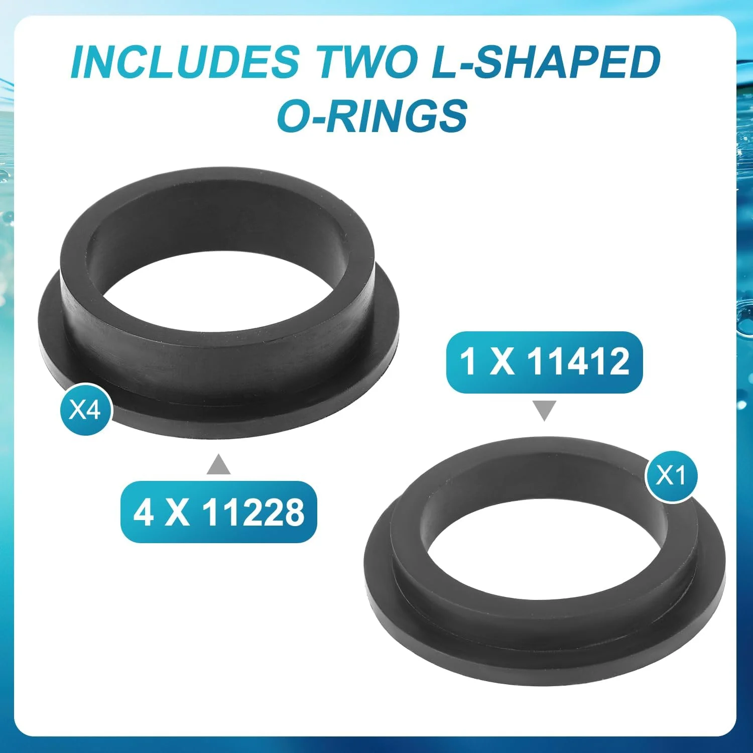 قطعات جایگزین فیلتر شنی Gosknor برای Intex Krystal Clear 25013، واشر آب بندی پمپ استخر، قطعات استخر جایگزین، حلقه های O برای قطعات فیلتر شنی Intex