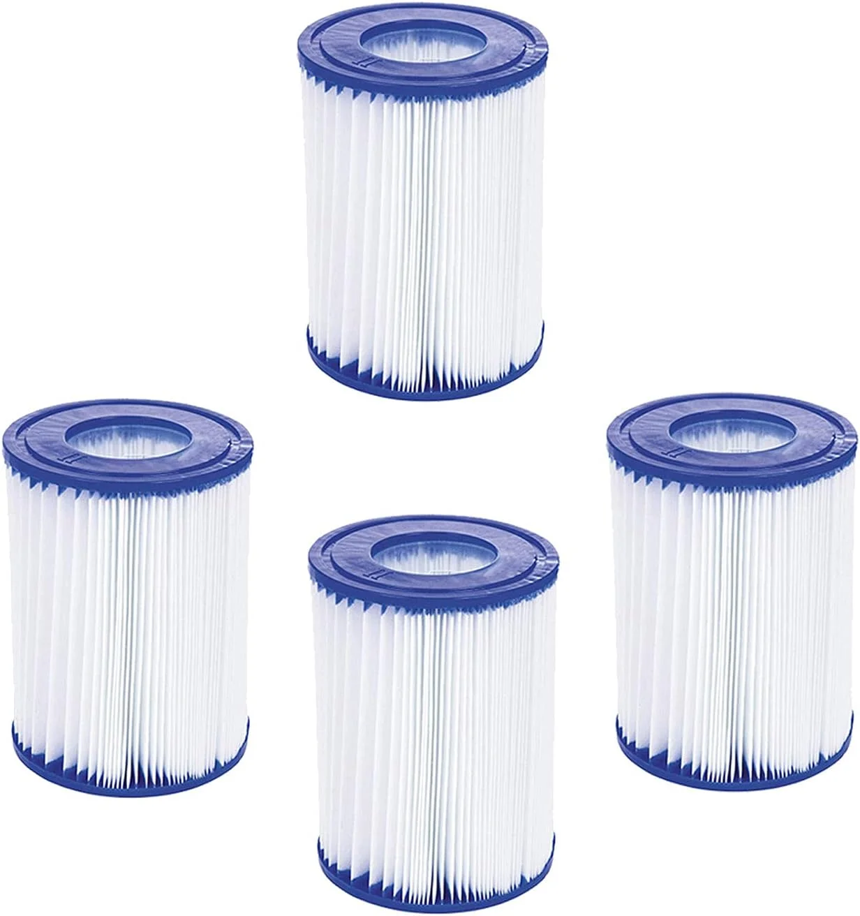 فیلتر استخر شنا WuYan بسته 4 عددی سازگار با کارتریج Best-way II، فیلتر جایگزین وان آب گرم سازگار با پمپ فیلتر Lay Z Spa