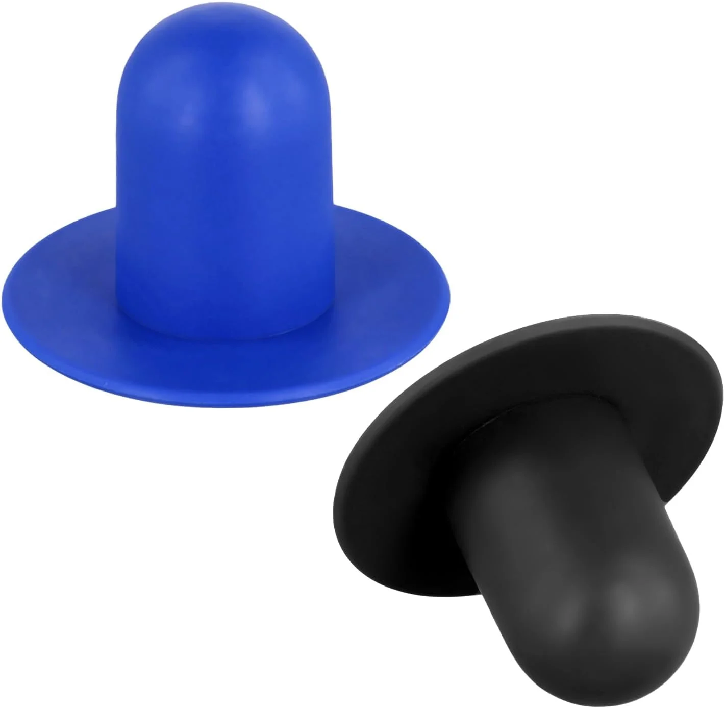 XIHIRCD 2 عدد درپوش استخر برای استخرهای روی زمین، درپوش سوراخ فیلتر، دوشاخه دیواری جایگزین پمپ فیلتر برای استخرهای شنا سازگار با Intex و Bestway (آبی، مشکی)