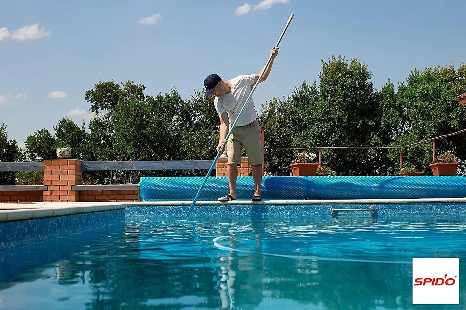 پمپ فیلتراسیون استخر Spid'O SPR 1100 2963، با ظرفیت 22 متر مکعب در ساعت، 1.5 اسب بخار، فیلتر بزرگ، مشکی